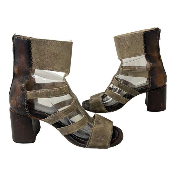 Freebird by Steven Raven Gladiator Sandals Shoes Women's Size 9 Gray Brown - Picture 4 of 8